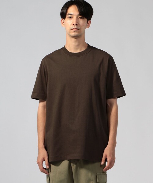 TOMORROWLAND （トゥモローランド）の「fitfor BASIC HALF SLEEVE TEE コットン クルーネックプルオーバー（Tシャツ/カットソー・メンズ・ホワイト/ブラック/ダークブラウン/グリーン・M/L/XL/LL）」の19枚目の写真