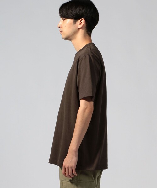 TOMORROWLAND （トゥモローランド）の「fitfor BASIC HALF SLEEVE TEE コットン クルーネックプルオーバー（Tシャツ/カットソー・メンズ・ホワイト/ブラック/ダークブラウン/グリーン・M/L/XL/LL）」の20枚目の写真