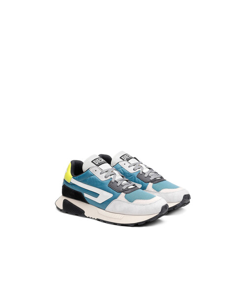 DIESEL(ディーゼル)の「メンズ レザー&ナイロンMIX ランニング スニーカー(スニーカー・メンズ・ホワイト/ボルドー/ブルー系その他/ブラック・40/42/41/43/44/45)」の18枚目の写真