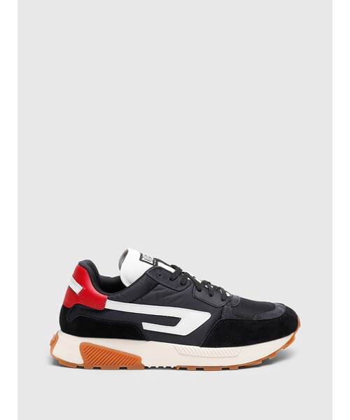 DIESEL(ディーゼル)の「メンズ レザー&ナイロンMIX ランニング スニーカー(スニーカー・メンズ・ホワイト/ボルドー/ブルー系その他/ブラック・40/42/41/43/44/45)」の10枚目の写真