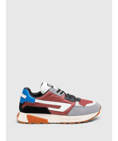 DIESEL(ディーゼル)の「メンズ レザー&ナイロンMIX ランニング スニーカー(スニーカー・メンズ・ホワイト/ボルドー/ブルー系その他/ブラック・40/42/41/43/44/45)」の13枚目の写真