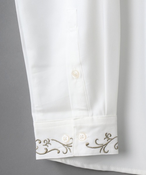 SITRY（シトリー）の「Oversize Drop shoulder Stitch Shirt/オーバーサイズ ドロップショルダー ステッチ トロミシャツ（シャツ/ブラウス・メンズ・ブラック/オフホワイト/グリーン/モカ・M/L）」の9枚目の写真