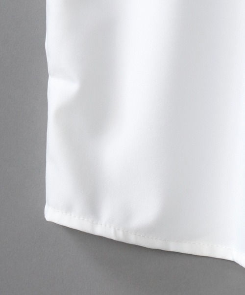 SITRY（シトリー）の「Oversize Drop shoulder Stitch Shirt/オーバーサイズ ドロップショルダー ステッチ トロミシャツ（シャツ/ブラウス・メンズ・ブラック/オフホワイト/グリーン/モカ・M/L）」の11枚目の写真