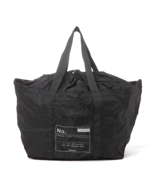 GLOBAL WORK（グローバルワーク）の「畳めるカゴエコバッグ【G.W.G.G.】/959090（エコバッグ/サブバッグ・レディース・ベージュ/グレー/ブラック/ライトグリーン・FREE）」の2枚目の写真