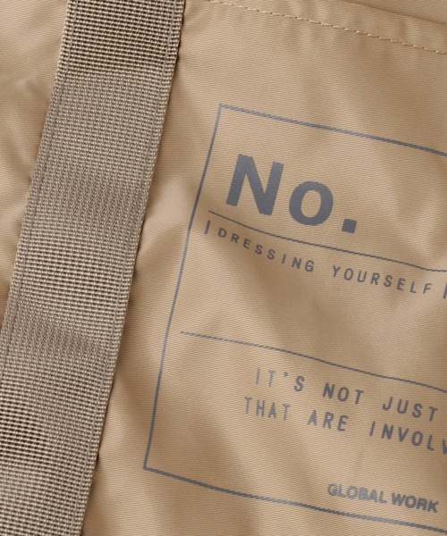 GLOBAL WORK（グローバルワーク）の「畳めるカゴエコバッグ【G.W.G.G.】/959090（エコバッグ/サブバッグ・レディース・ベージュ/グレー/ブラック/ライトグリーン・FREE）」の21枚目の写真