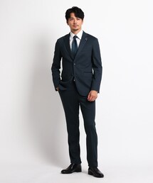 TAKEO KIKUCHI | 抗ウイルス　絣縞 スーツ(スーツセット)
