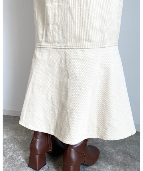 MLI'A（エムリア）の「コーデュロイマーメイド／スカート（スカート・レディース・アイボリー/カーキ/ブラウン・FREE）」の14枚目の写真