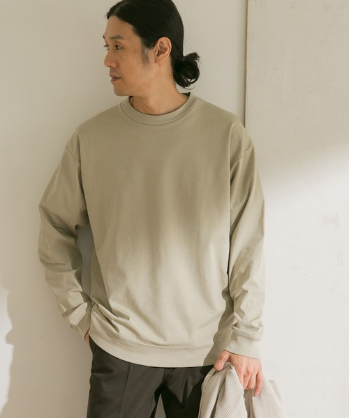 URBAN RESEARCH DOORS（アーバンリサーチドアーズ）の「ドレスポンチ ロングスリーブ プルオーバー（Tシャツ/カットソー・メンズ・ブラウン系その他/ブルー系その他/グレー系その他・40/38）」の2枚目の写真
