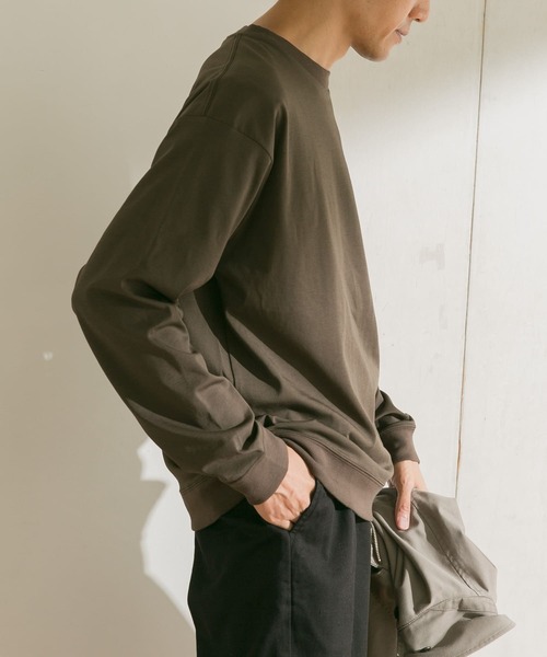 URBAN RESEARCH DOORS（アーバンリサーチドアーズ）の「ドレスポンチ ロングスリーブ プルオーバー（Tシャツ/カットソー・メンズ・ブラウン系その他/ブルー系その他/グレー系その他・40/38）」の3枚目の写真