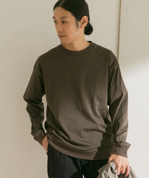 URBAN RESEARCH DOORS（アーバンリサーチドアーズ）の「ドレスポンチ ロングスリーブ プルオーバー（Tシャツ/カットソー・メンズ・ブラウン系その他/ブルー系その他/グレー系その他・40/38）」の7枚目の写真