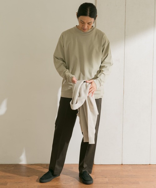 URBAN RESEARCH DOORS（アーバンリサーチドアーズ）の「ドレスポンチ ロングスリーブ プルオーバー（Tシャツ/カットソー・メンズ・ブラウン系その他/ブルー系その他/グレー系その他・40/38）」の12枚目の写真