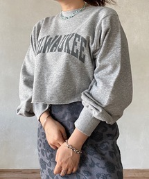 CPCM | 【WEB限定】クロップド丈カレッジロゴスウェット(Tシャツ/カットソー)