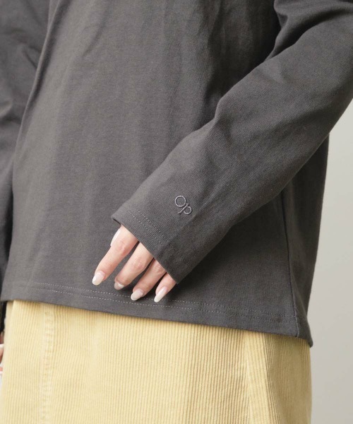Ocean Pacific(オーシャンパシフィック)の「【OP:オーピー】レディース オーバーシルエット フロッキー加工プリント ロングTシャツ(Tシャツ/カットソー・レディース・ホワイト/グリーン/サンドベージュ/チャコール・MEDIUM/LARGE/X-LARGE)」の17枚目の写真