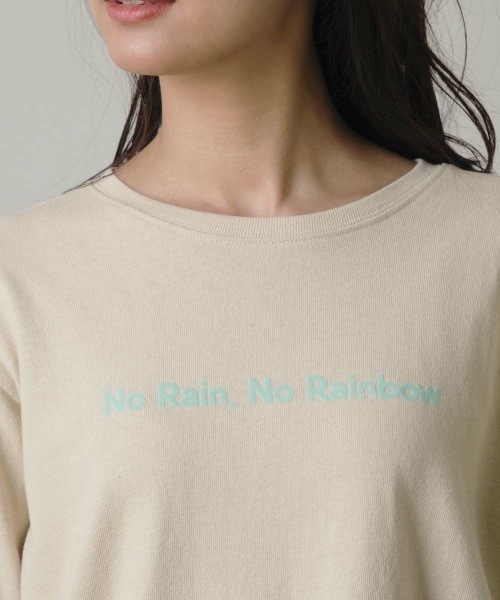 Ocean Pacific(オーシャンパシフィック)の「【OP:オーピー】レディース オーバーシルエット フロッキー加工プリント ロングTシャツ(Tシャツ/カットソー・レディース・ホワイト/グリーン/サンドベージュ/チャコール・MEDIUM/LARGE/X-LARGE)」の14枚目の写真