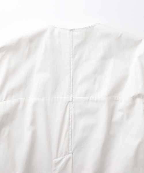 SETTO(セット)の「YEAR COAT:レディースコート(ノーカラーコート・レディース・ベージュ/アイボリー・FREE)」の3枚目の写真