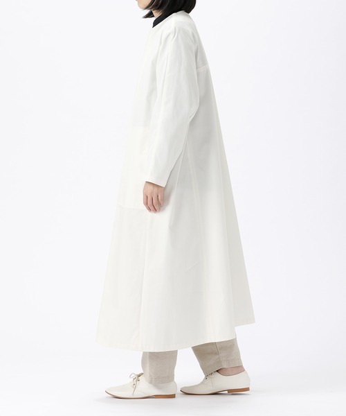 SETTO(セット)の「YEAR COAT:レディースコート(ノーカラーコート・レディース・ベージュ/アイボリー・FREE)」の22枚目の写真