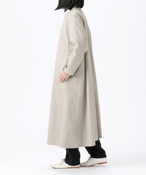 SETTO(セット)の「YEAR COAT:レディースコート(ノーカラーコート・レディース・ベージュ/アイボリー・FREE)」の16枚目の写真