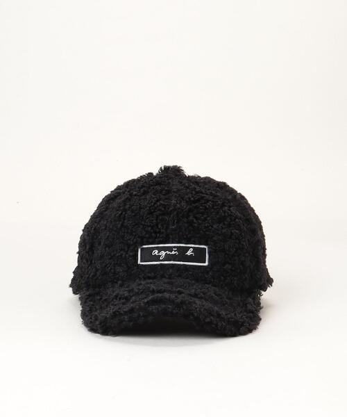 agnes b.（アニエスベー）の「JGD0 E CASQUETTE キッズ ボアキャップ（キャップ・キッズ・ブラック・2）」の2枚目の写真