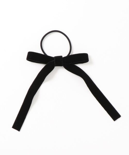 N.（N. Natural Beauty Basic）（エヌエヌナチュラルビューティーベーシック）の「リボンゴム（ヘアゴム・レディース・ブラック/ベージュ/カーキ・ﾌﾘ-）」の5枚目の写真