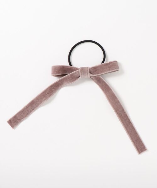N.（N. Natural Beauty Basic）（エヌエヌナチュラルビューティーベーシック）の「リボンゴム（ヘアゴム・レディース・ブラック/ベージュ/カーキ・ﾌﾘ-）」の6枚目の写真