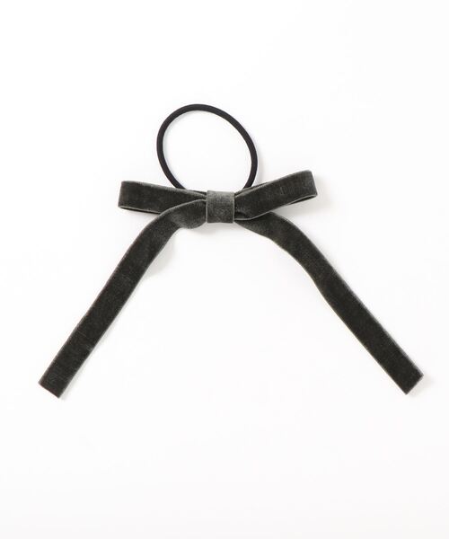 N.（N. Natural Beauty Basic）（エヌエヌナチュラルビューティーベーシック）の「リボンゴム（ヘアゴム・レディース・ブラック/ベージュ/カーキ・ﾌﾘ-）」の7枚目の写真