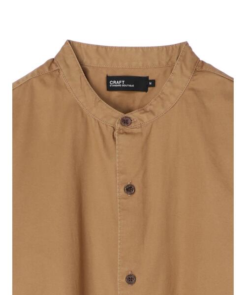 CRAFT STANDARD BOUTIQUE（クラフトスタンダードブティック）の「バイオバンドカラーシャツ　＊（シャツ/ブラウス・メンズ・チャコールグレー/ベージュ/グリーン/アイボリー・LL/M/L）」の17枚目の写真