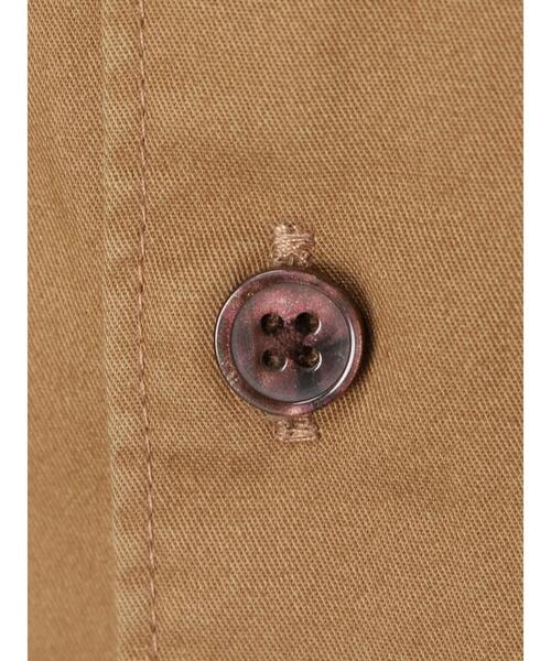 CRAFT STANDARD BOUTIQUE（クラフトスタンダードブティック）の「バイオバンドカラーシャツ　＊（シャツ/ブラウス・メンズ・チャコールグレー/ベージュ/グリーン/アイボリー・LL/M/L）」の21枚目の写真