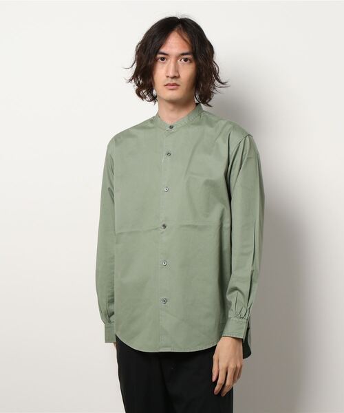 CRAFT STANDARD BOUTIQUE（クラフトスタンダードブティック）の「バイオバンドカラーシャツ　＊（シャツ/ブラウス・メンズ・チャコールグレー/ベージュ/グリーン/アイボリー・LL/M/L）」の10枚目の写真