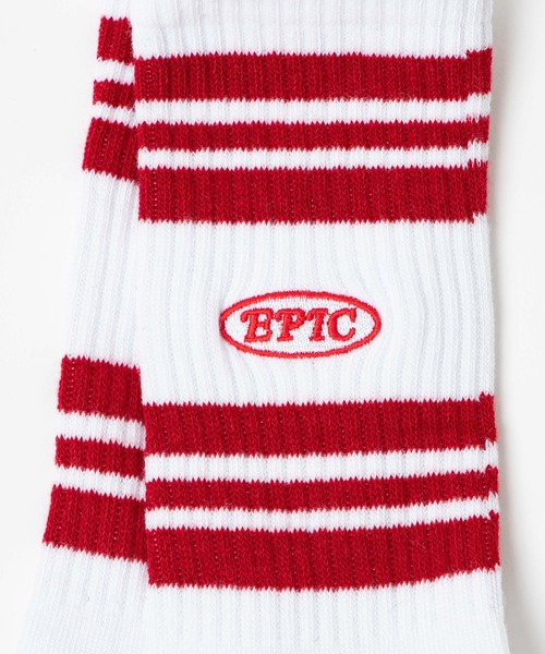 WEGO(ウィゴー)の「WEGO/EPICロゴラインソックス(ソックス/靴下・レディース・ホワイト/ブラック/レッド/グリーン/ブルー/オレンジ・23-25cm)」の11枚目の写真