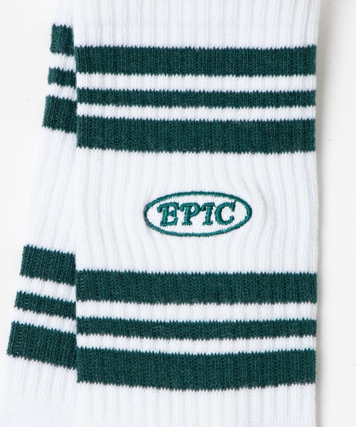 WEGO(ウィゴー)の「WEGO/EPICロゴラインソックス(ソックス/靴下・レディース・ホワイト/ブラック/レッド/グリーン/ブルー/オレンジ・23-25cm)」の7枚目の写真