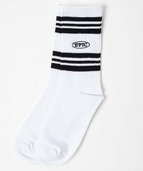 WEGO(ウィゴー)の「WEGO/EPICロゴラインソックス(ソックス/靴下・レディース・ホワイト/ブラック/レッド/グリーン/ブルー/オレンジ・23-25cm)」の15枚目の写真