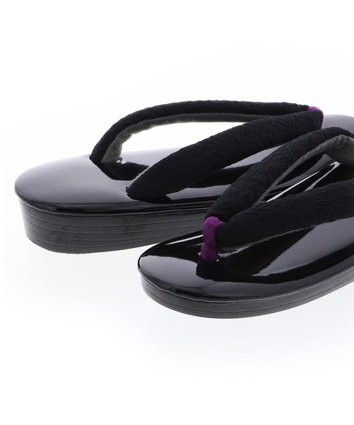 kimonomachi（キモノマチ）の「レディース 草履 単品 日本製 KIMONOMACHI オリジナル（和装小物・レディース・ワインレッド/ブラウン/ブラック/ブルーグレー/ダークブラック/ミント・M/L/LL）」の11枚目の写真