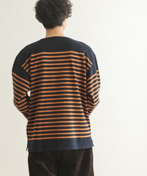 FORK&SPOON（フォークアンドスプーン）の「【WEB限定】FORK&SPOON　パネルボーダーニットプルオーバー（ニット/セーター・メンズ・ホワイト×ネイビー/ホワイト×レッド/ネイビー・4/5）」の17枚目の写真