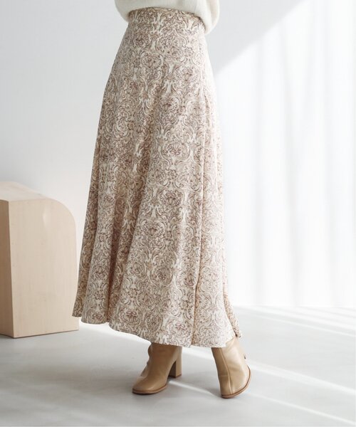 RAY CASSIN（レイカズン）の「ダマスクバックレースアップスカート（スカート・レディース・ブラック/キナリ/ブルー・FREE）」の2枚目の写真