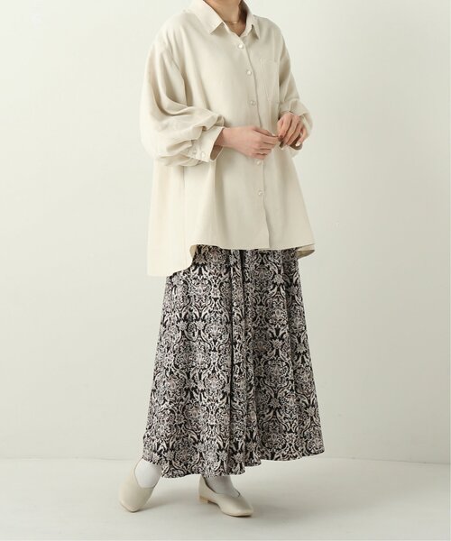 RAY CASSIN（レイカズン）の「ダマスクバックレースアップスカート（スカート・レディース・ブラック/キナリ/ブルー・FREE）」の15枚目の写真