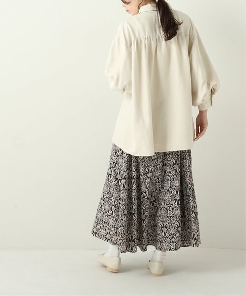 RAY CASSIN（レイカズン）の「ダマスクバックレースアップスカート（スカート・レディース・ブラック/キナリ/ブルー・FREE）」の16枚目の写真