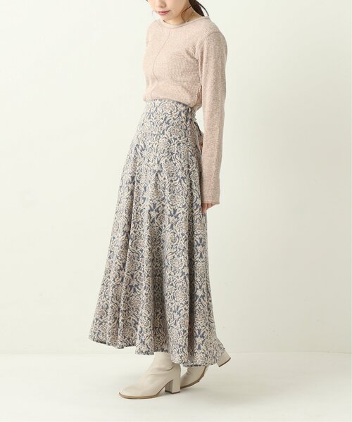 RAY CASSIN（レイカズン）の「ダマスクバックレースアップスカート（スカート・レディース・ブラック/キナリ/ブルー・FREE）」の19枚目の写真