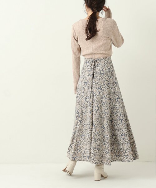 RAY CASSIN（レイカズン）の「ダマスクバックレースアップスカート（スカート・レディース・ブラック/キナリ/ブルー・FREE）」の20枚目の写真