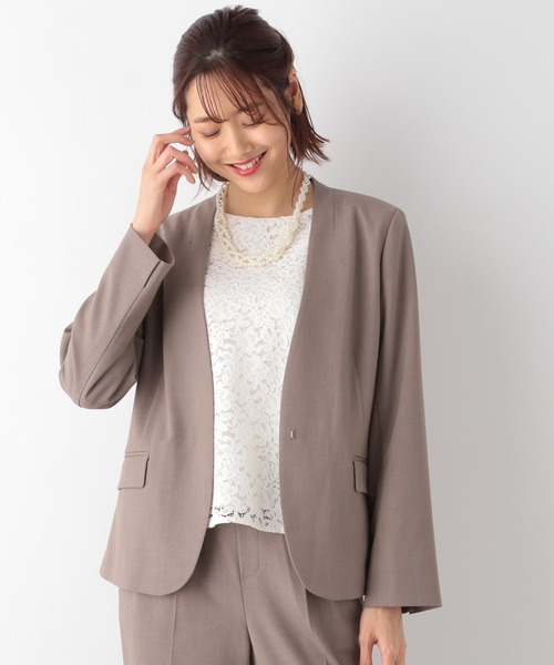 tokuichi.t ウツクシルエットVジャケットパンツセット 楽天市場】【SALE／70%OFF】ウツクシルエットVジャケット GLOBAL