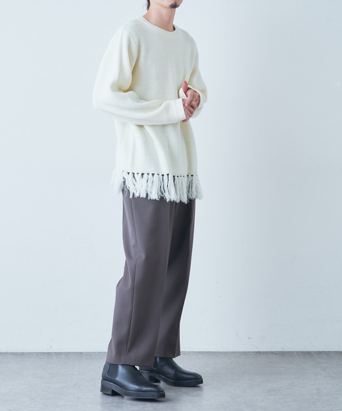 Lui's(ルイス)の「フリンジニット(ニット/セーター・メンズ・ホワイト/グリーン/ブラック・SMALL/MEDIUM)」の18枚目の写真