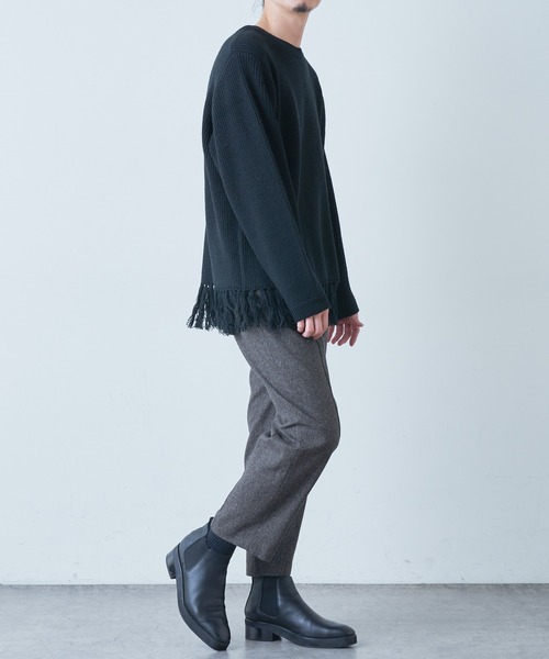 Lui's(ルイス)の「フリンジニット(ニット/セーター・メンズ・ホワイト/グリーン/ブラック・SMALL/MEDIUM)」の14枚目の写真