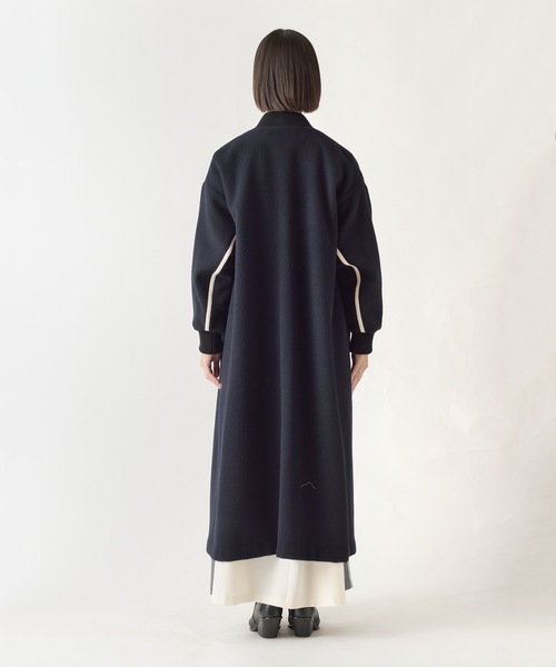 La SRIC（ラスリック）の「La SRIC / リブカラーロングCT（その他アウター・レディース・ネイビー/モカ・38）」の6枚目の写真