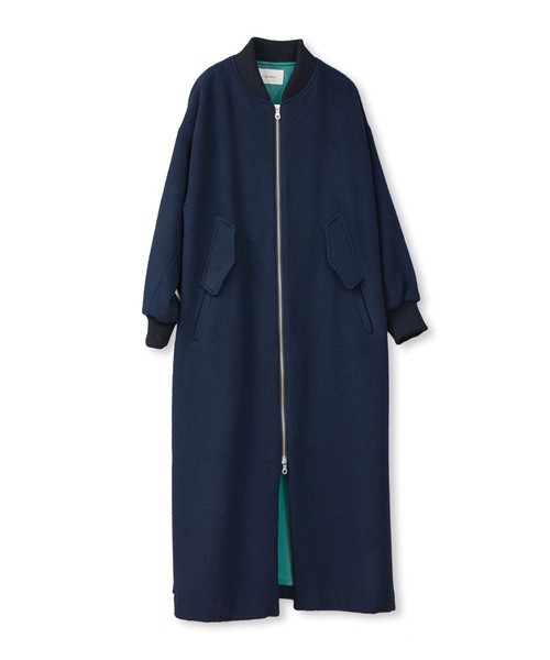 La SRIC（ラスリック）の「La SRIC / リブカラーロングCT（その他アウター・レディース・ネイビー/モカ・38）」の14枚目の写真