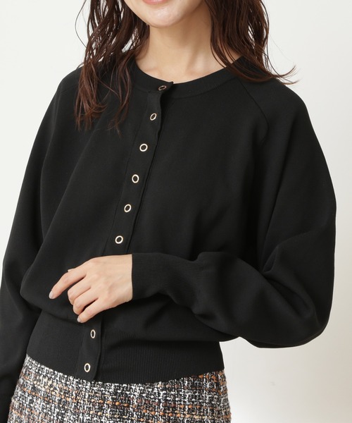 N.(N. Natural Beauty Basic)(エヌエヌナチュラルビューティーベーシック)の「【追加生産】◆ドットボタン総針フォルムカーディガン(カーディガン/ボレロ・レディース・ホワイト/ブラック/ネイビー/グリーン/ブルー/イエロー/ピンク・MEDIUM)」の21枚目の写真