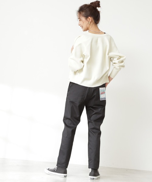 N.(N. Natural Beauty Basic)(エヌエヌナチュラルビューティーベーシック)の「【追加生産】◆ドットボタン総針フォルムカーディガン(カーディガン/ボレロ・レディース・ホワイト/ブラック/ネイビー/グリーン/ブルー/イエロー/ピンク・MEDIUM)」の9枚目の写真