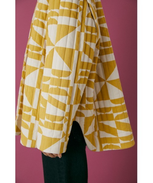 BLACK BY MOUSSY(ブラックバイマウジー)の「pattern quilting jacket(パターンキルティングジャケット)(テーラードジャケット・レディース・ベージュ系その他・FREE)」の15枚目の写真
