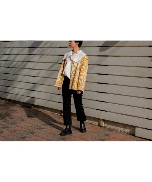 BLACK BY MOUSSY(ブラックバイマウジー)の「pattern quilting jacket(パターンキルティングジャケット)(テーラードジャケット・レディース・ベージュ系その他・FREE)」の22枚目の写真