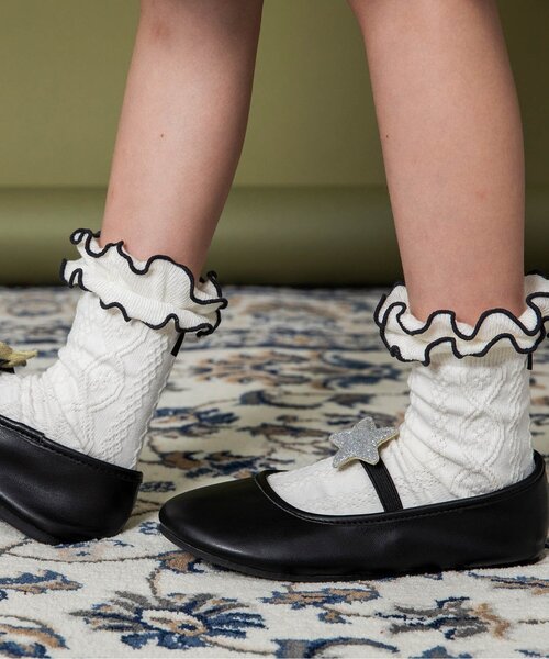 BREEZE（ブリーズ）の「Girl'sメロウソックス（ソックス/靴下・キッズ・ミント/オレンジ/グレー/オフホワイト・15 /21/18）」の10枚目の写真