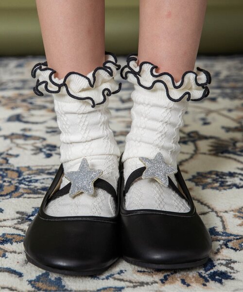 BREEZE（ブリーズ）の「Girl'sメロウソックス（ソックス/靴下・キッズ・ミント/オレンジ/グレー/オフホワイト・15 /21/18）」の5枚目の写真