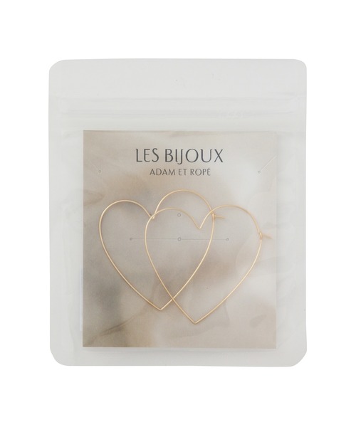 ADAM ET ROPE'(アダムエロペ)の「【LES BIJOUX】ラインハートピアス(ピアス(両耳用)・レディース・ゴールド/シルバー・FREE)」の8枚目の写真